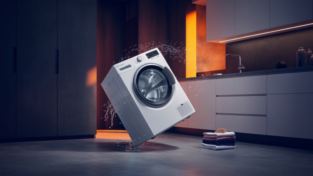 Çamaşır makinesi yerinden oynuyor sorunu